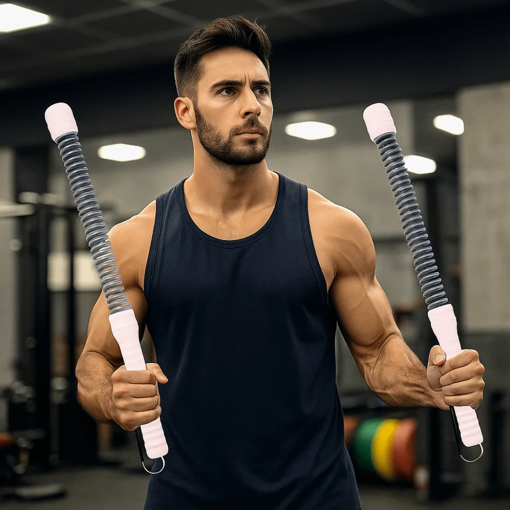 FitnessBar 1+1 GRATIS: Verstelbare Veer Lichaam Training Fitness Staaf Trainer