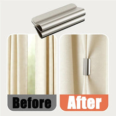 GlideHold® CurtainHolders 2+2 GRATIS: Elegante Minimalistische Magnetische Gordijnhouders