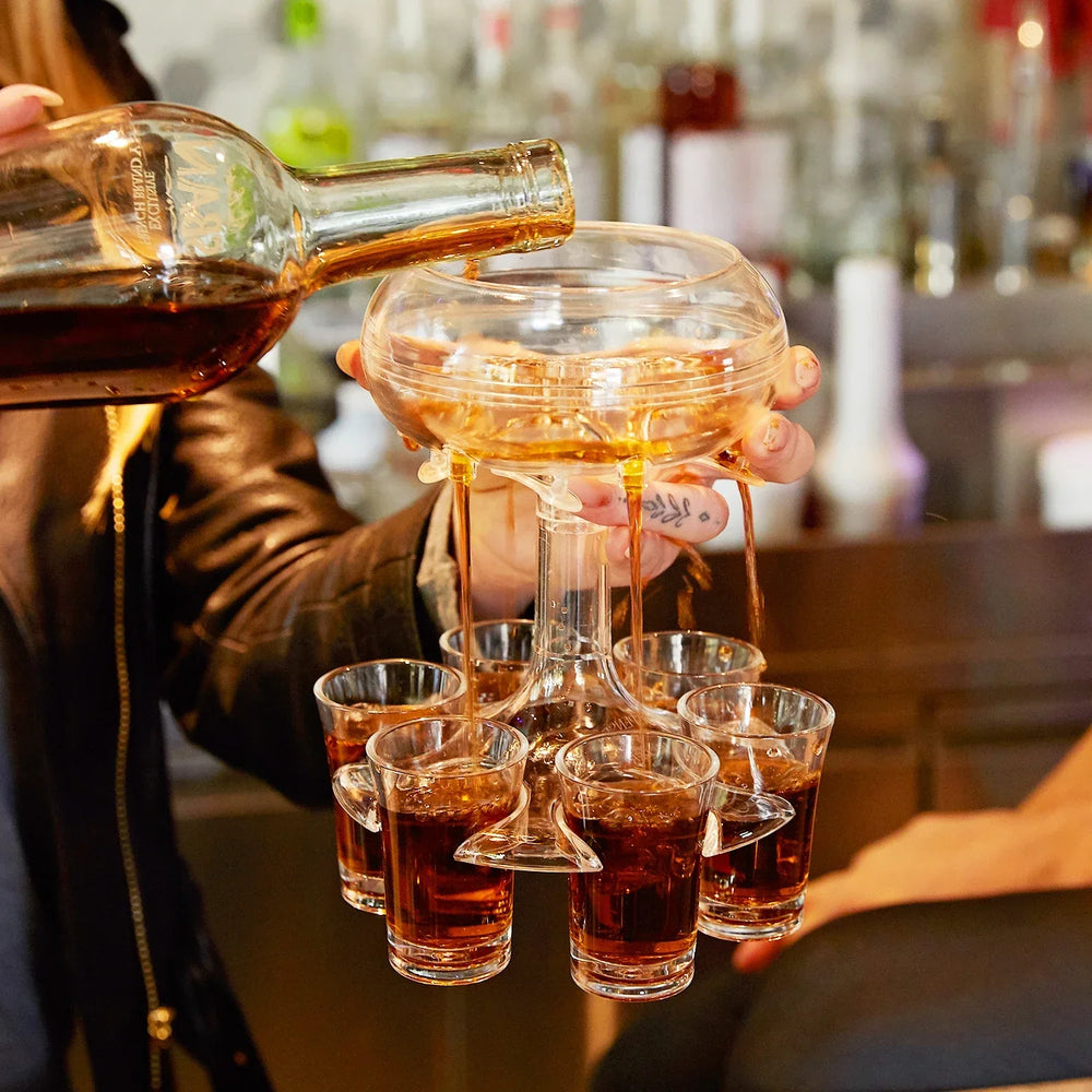 ShotDispenser™ - 6 Shot Glazen Drankje Feest Dispenser