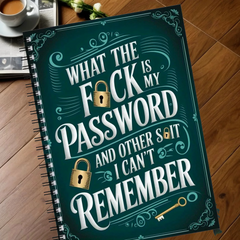 PasswordKeeper 1+1 GRATIS: Stijlvol Snel-Toegang Inlog En Wachtwoord Bewaarder Notitieboek