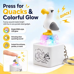 Kletshuts™ SeagullKeychain 1+1 GRATIS - Zeemeeuw Geluid Knop Speelgoed Sleutelhanger
