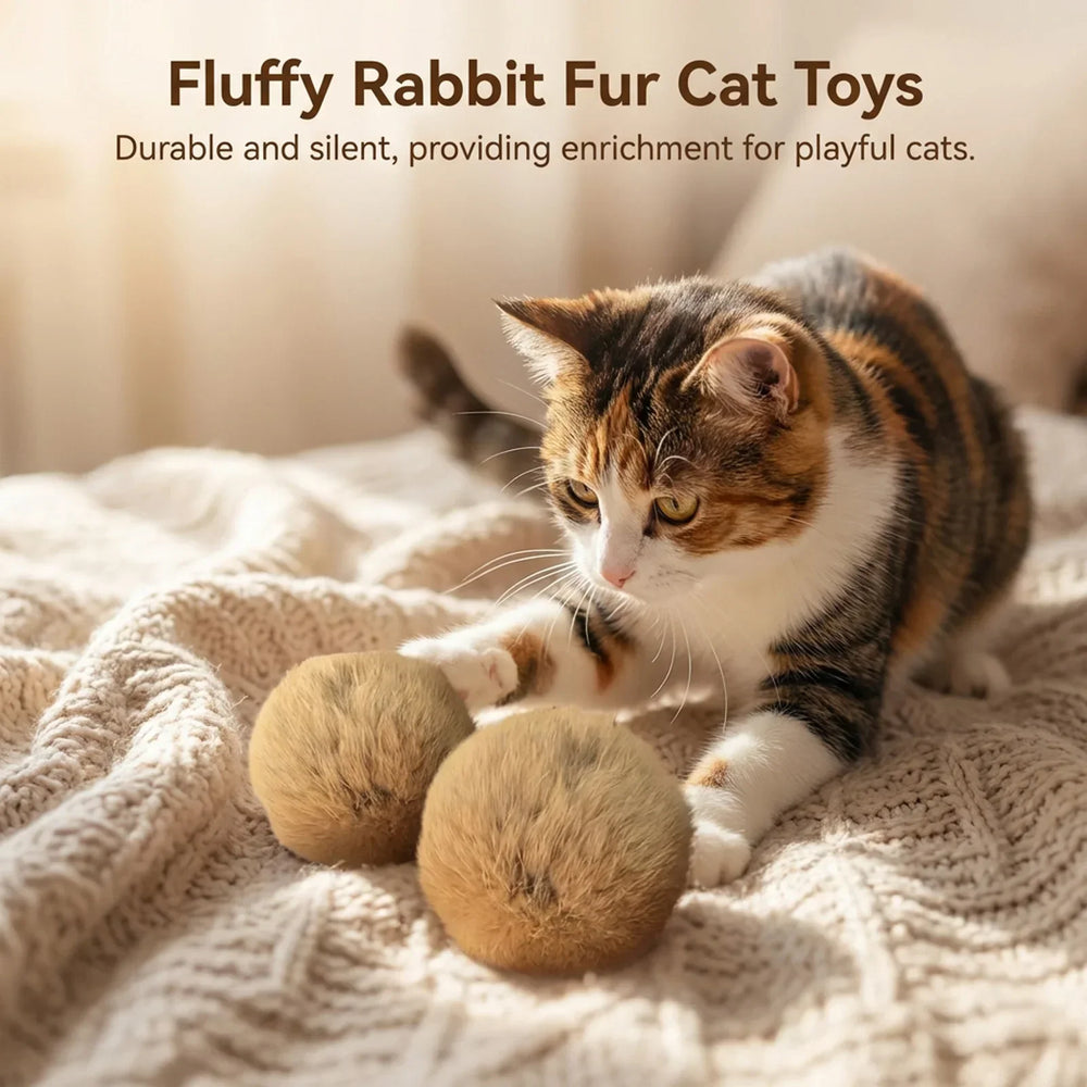 Catfri® PlushBall - Kattenkruid Pluche Konijnenbal Kat Speelgoed