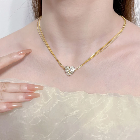 Jewelance™ MagneticHeart 1+1 GRATIS: Elegante Tijdloze Ontwerp Magnetische Hart Ketting