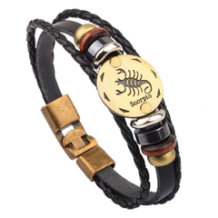 Jewelance™ ZodiacBracelet 1+1 GRATIS: Verstelbare Vintage Charme Zodiac Sign Bracelet