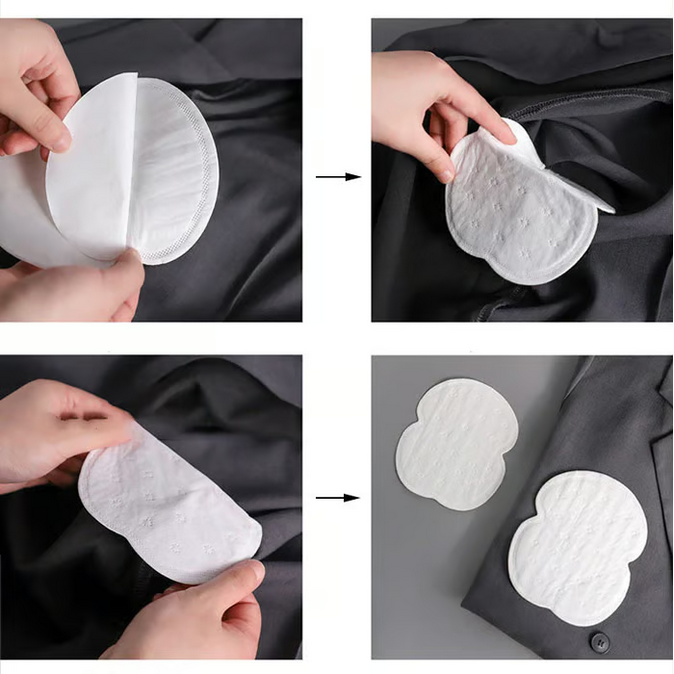 SweatPads 1 Set + 1 Set GRATIS: Ademend Wegwerp Onderarm Zweetabsorberende Pads
