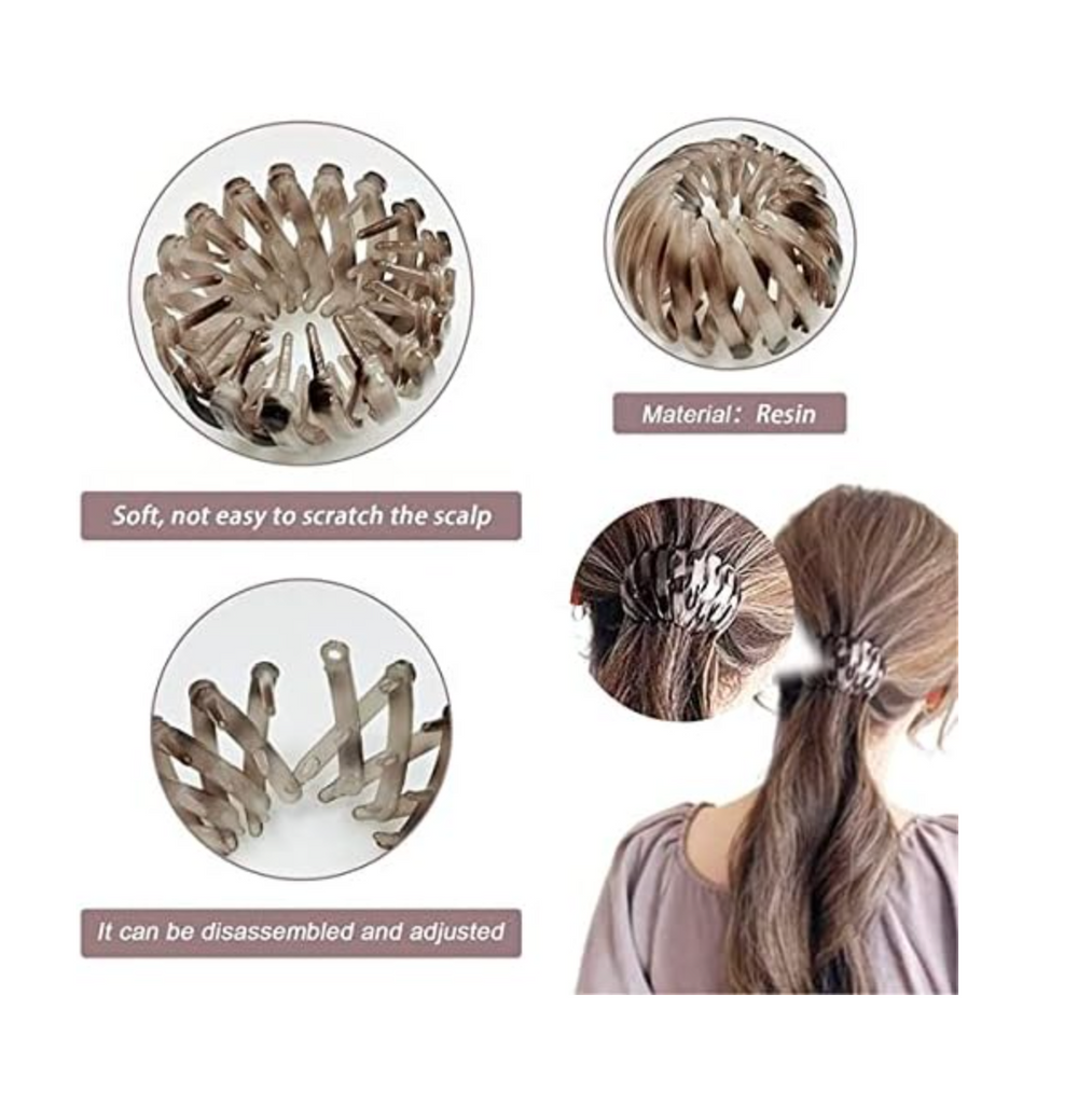 Rose® HairBun 1+1 GRATIS: Vrouwen Luie Haar Bun Houder