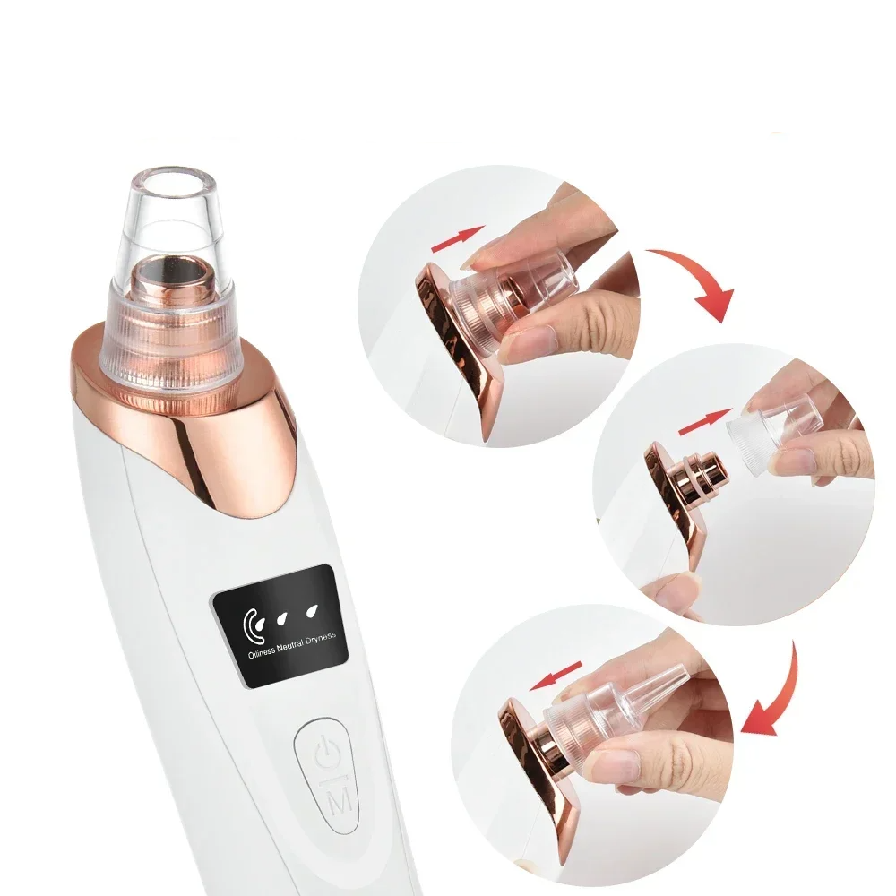 PoreRemover: Oplaadbaar Slim Mee-eters, Witte Mee-eters Poriën Verwijderaar Kit
