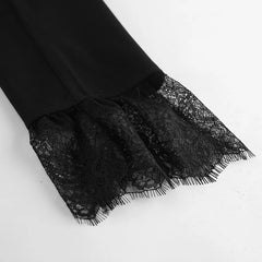 Icone™ LuxuryBlazer: Dames Kant Dubbele-Revers Luxe Blazer