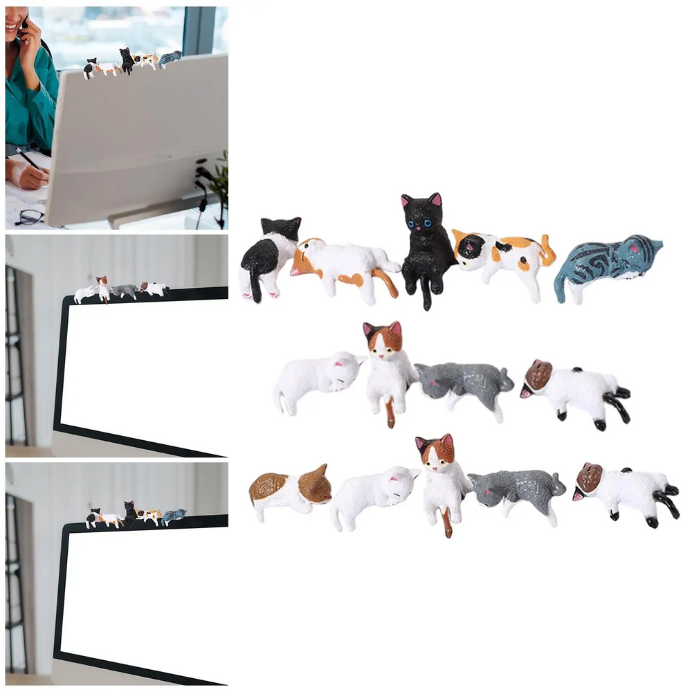 DeskFigurines™ 1+1 GRATIS - Stijlvolle Schattige Minimalistische Kat Bureaufiguren Set