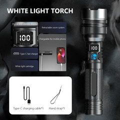 Ledsen™ AdjustableFlashlight: Ultraheldere Oplaadbare Zaklamp Met Verstelbare Bundel