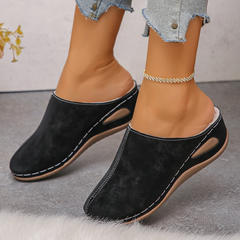 Happy™ WedgeSlippers: Dames Gesloten Teen Eenvoudig Uitglijden-Op Wig Slippers