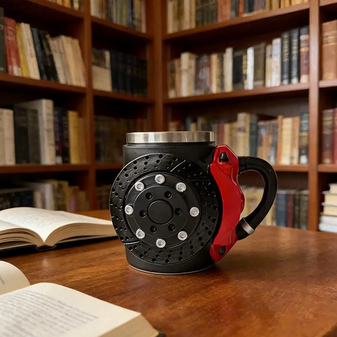 Globetrek° BrakeMug – Auto Liefhebber Racen Geïnspireerd Koffie Rem Mok