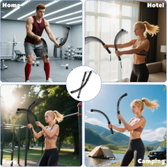 FitnessBar 1+1 GRATIS: Verstelbare Veer Lichaam Training Fitness Staaf Trainer