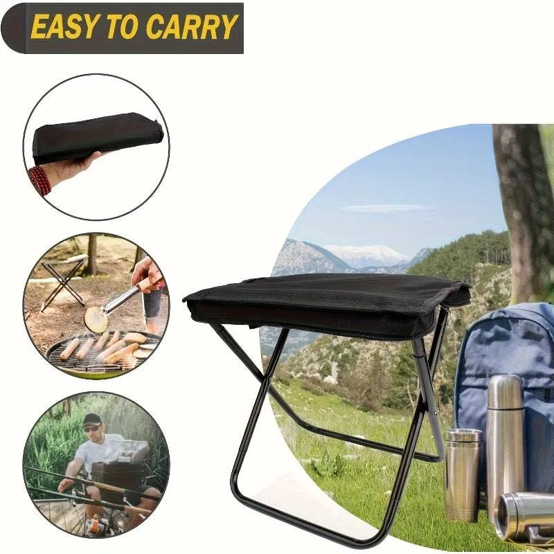 UltiFurni® PortableStool: Gemakkelijk Vouwbare Ultra-Lichte Compacte Draagbaar Kruk