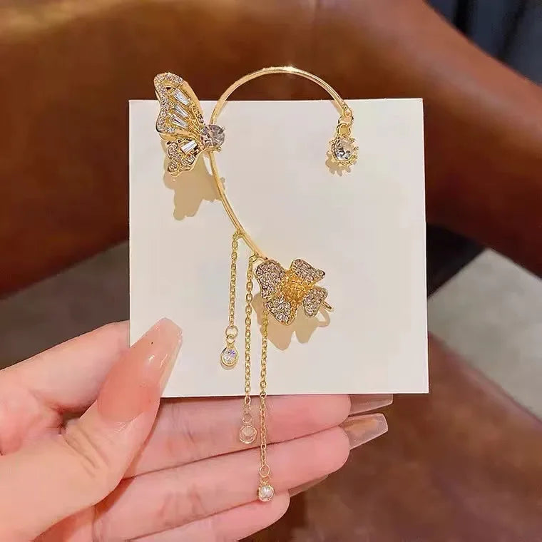 Jewelance™ EarCuffs 1+1 GRATIS: Luxe Mode Vlinder Zirkoon Kwast Oor Manchetten