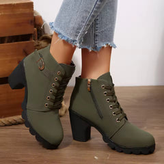 Happy™ HeelBoots - Dames Stijlvolle En Comfortabele Gesp Blokhaklaarzen