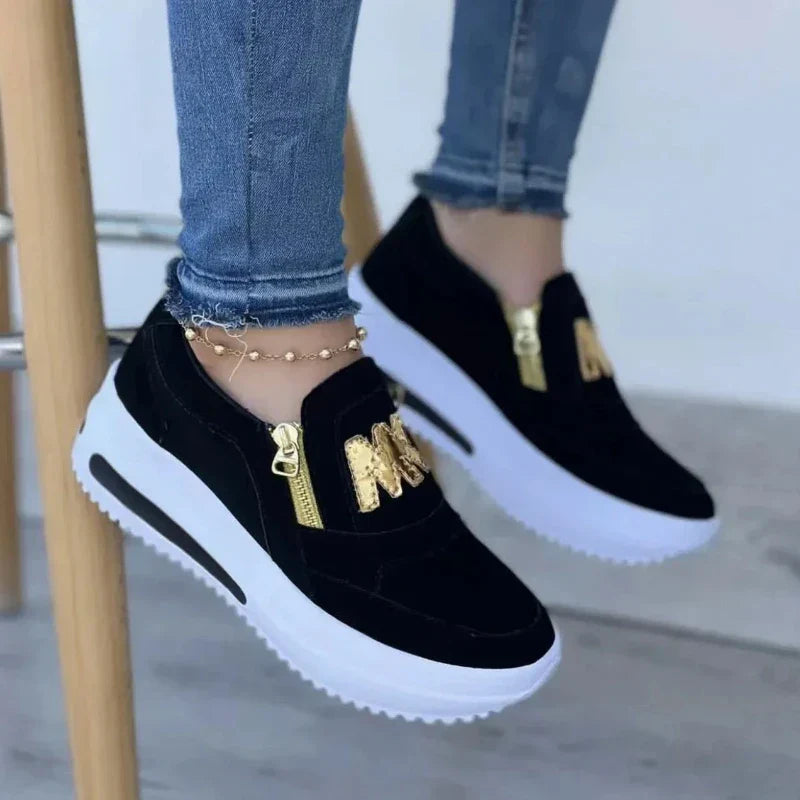 Happy™ ZipShoes - Mode Zip Laag Bovenkant Platform Schoenen