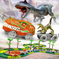 Kletshuts™ DinoTrack – Flexibel Dino Spoor Gebouw Spelen Set
