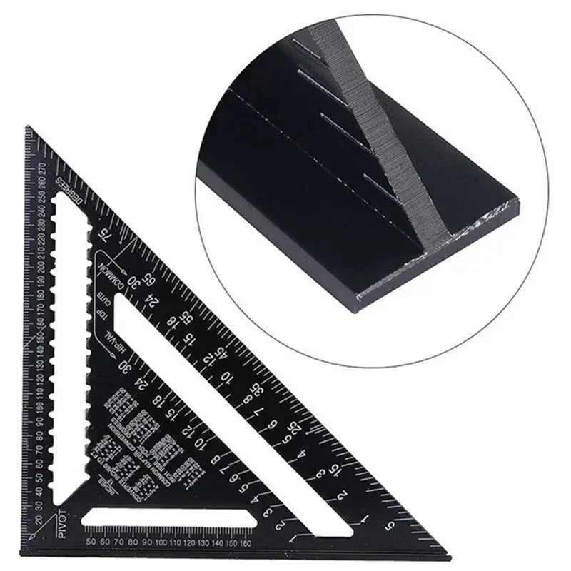 TriangleRuler - Aluminium Alloy Driehoek Liniaal Voor Houtbewerking