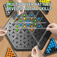 Kletshuts™ ThinkGame - Driehoek Ketting Strategie En Duel Logica Denkspel