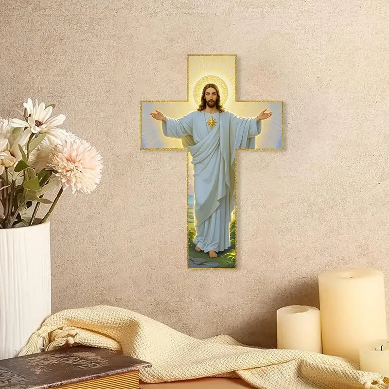 WallCross - Klassieke Elegante Geloof-Inspirerende Wandkruis Woondecoratie