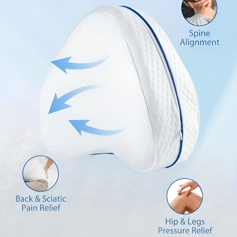 LegPillow: Comfortabel Traagschuim Beenkussen Voor Knieondersteuning En Juiste Uitlijning