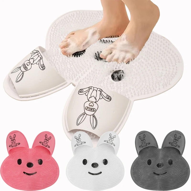 FootScrubber™ - Konijnvormige Douche Voeten Schrobber En Massage Mat