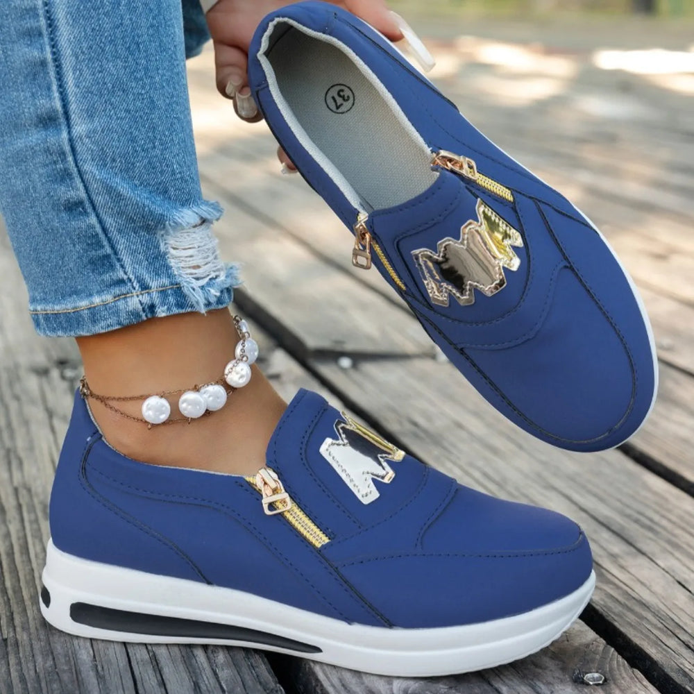 Happy™ ZipShoes - Mode Zip Laag Bovenkant Platform Schoenen