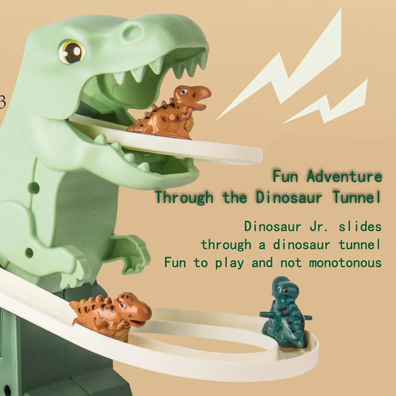 Kletshuts™ DinoSlide: Automatisch Dino Glijbaan Baan Speelgoed Voor Kinderen