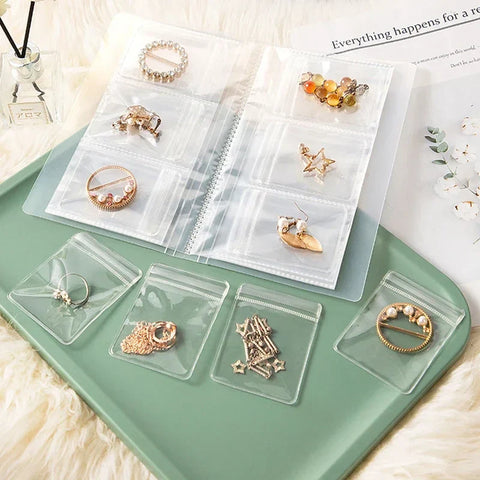 Jewelance™ JewelryBook: Transparant Juwelen Opbergboek Set