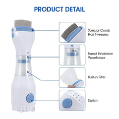 Rose® LiceCollector - Veilige En Eenvoudige Elektrische Luizenverwijderaar Kam