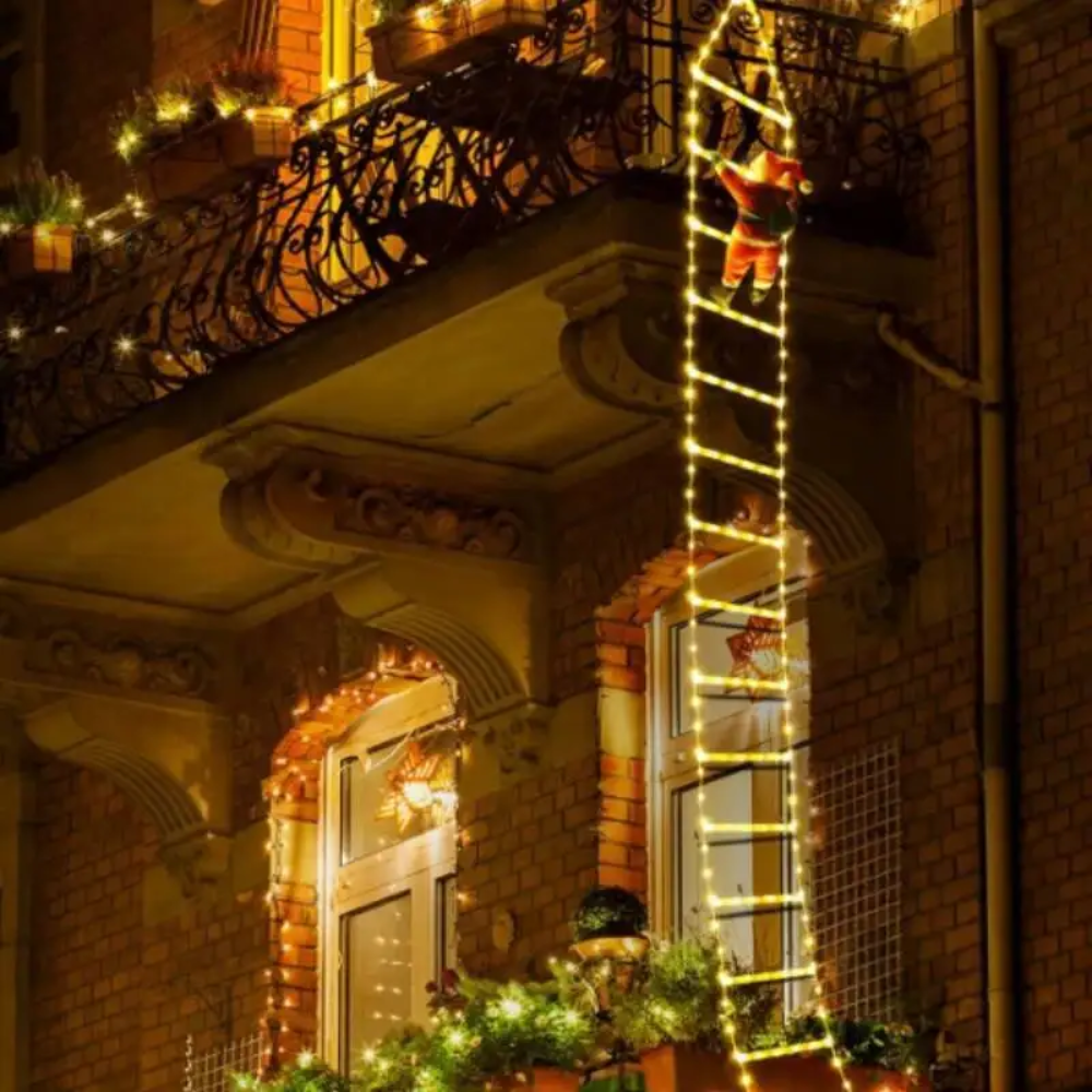 Ledsen™ ChristmasLadder: Durable Buiten LED Kerstmis Ladder Licht Weergave