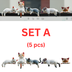 DeskFigurines™ 1+1 GRATIS - Stijlvolle Schattige Minimalistische Kat Bureaufiguren Set