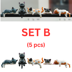 DeskFigurines™ 1+1 GRATIS - Stijlvolle Schattige Minimalistische Kat Bureaufiguren Set