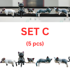 DeskFigurines™ 1+1 GRATIS - Stijlvolle Schattige Minimalistische Kat Bureaufiguren Set