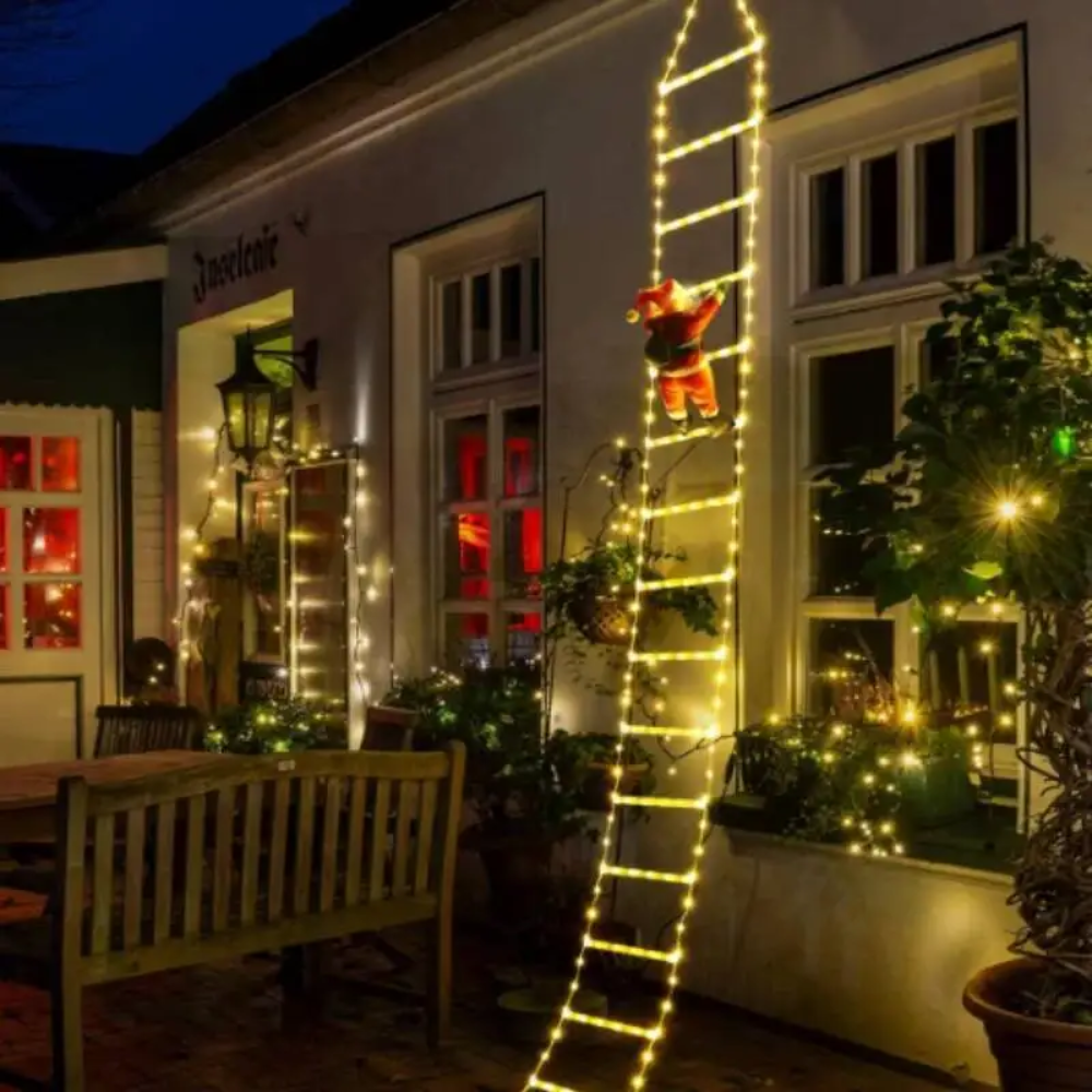 Ledsen™ ChristmasLadder: Durable Buiten LED Kerstmis Ladder Licht Weergave