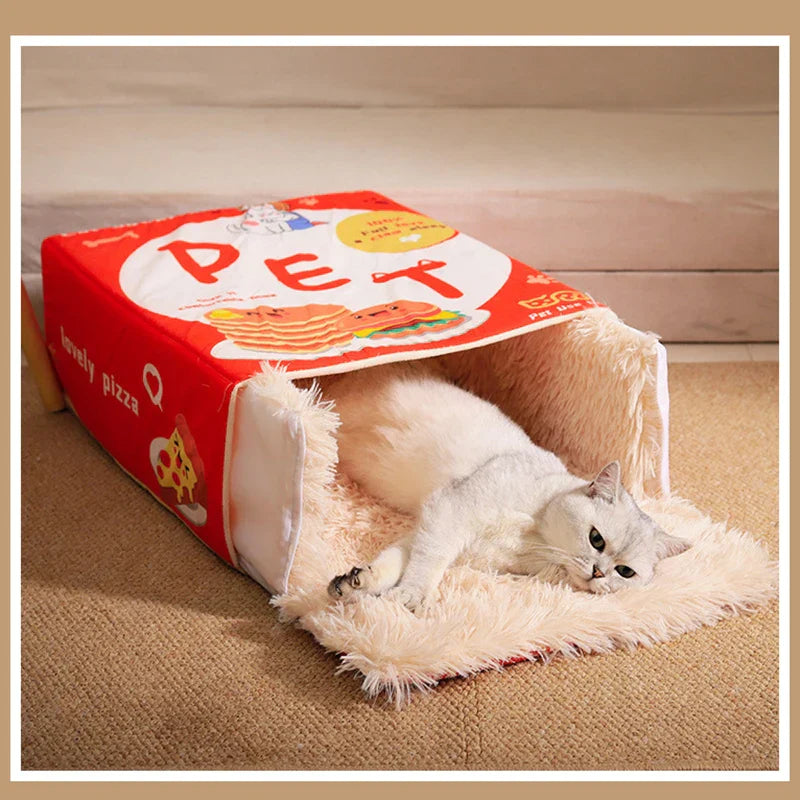 Catfri® CatBed: Gezellig Ingesloten Rectangulair Verstopbed Kat Bed