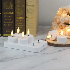 Ledsen™ CozyCandles: Oplaadbare 3D Draagbare LED Thee Gezellige Kaars Lichten
