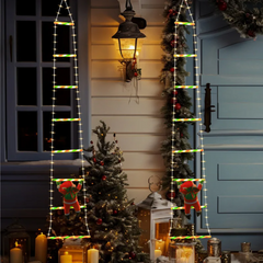 Ledsen™ ChristmasLadder: Durable Buiten LED Kerstmis Ladder Licht Weergave