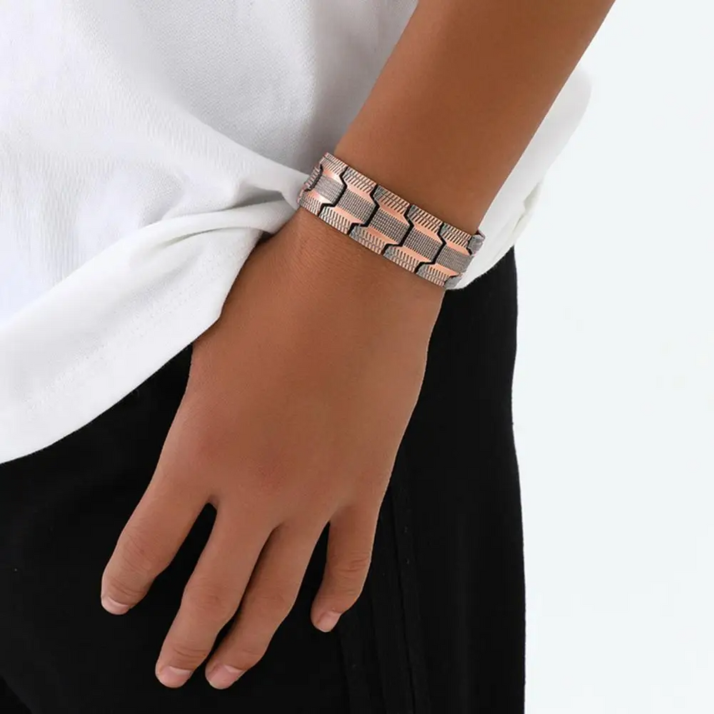 Jewelance™ MagneticBracelet 1+1 GRATIS: Premium Drie-Rij Ontwerp Magnetische Armband