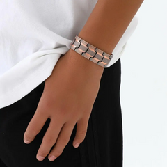 Jewelance™ MagneticBracelet 1+1 GRATIS: Premium Drie-Rij Ontwerp Magnetische Armband