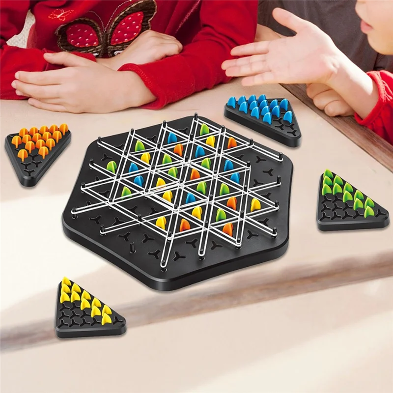 Kletshuts™ ThinkGame - Driehoek Ketting Strategie En Duel Logica Denkspel