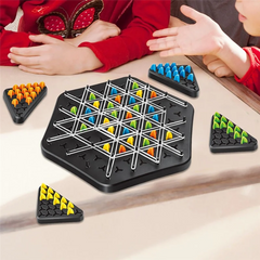 Kletshuts™ ThinkGame - Driehoek Ketting Strategie En Duel Logica Denkspel