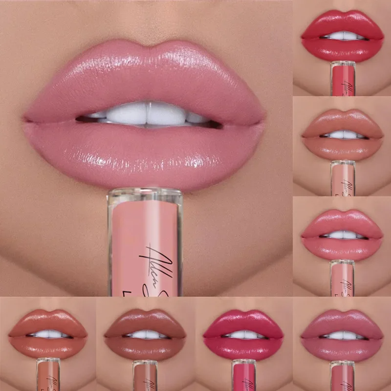 GlamGloss 6+6 GRATIS: Langdurige Romige Hydraterende Glam Gloss Vloeibare Lippenstift