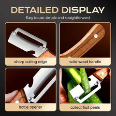 Globetrek° MultifunctionalPeeler 1+1 GRATIS: Multifunctioneel Fruit- En Groenteschiller Gereedschap
