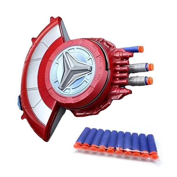 Kletshuts™ ShieldBlaster: Dart Schild Lanceerder Snel Vuur Pols Gemonteerd Blaster