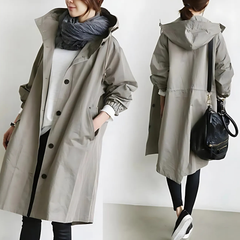 Icone™ ElegantCoat - All-Weather Lichtgewicht Comfort Capuchon Elegante Jas