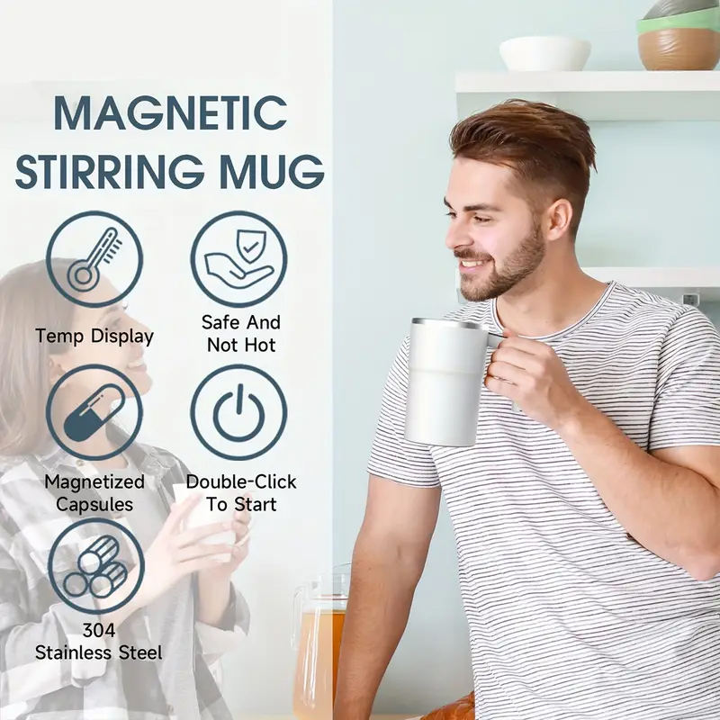Globetrek° SmartMug: Zelf Roeren Mok Temperatuur Weergave Slimme Mok