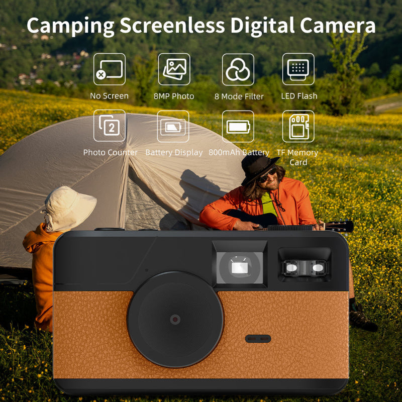 SnapCam - Klassiek Draagbaar Retro Stijl Schermloos Digitaal Camera