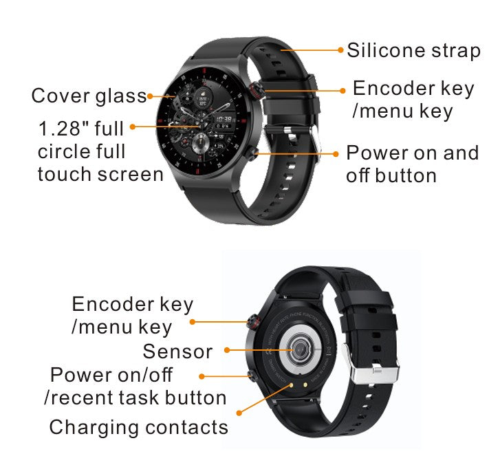 SportsWatch - Multifunctionele Unisex Bluetooth Smart Sporthorloge Fitness Tracker